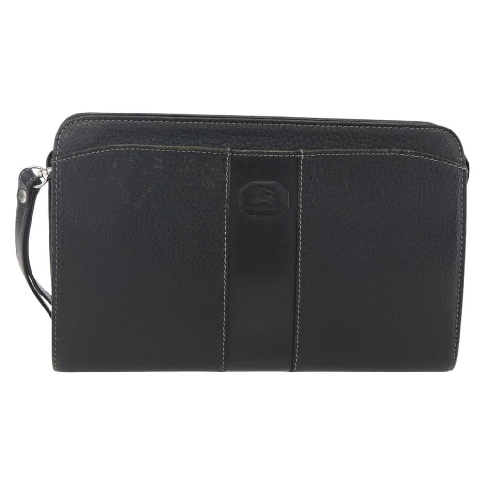 Burberry Leather Clutch Bag Black
